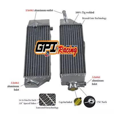 铝散热器适用于雅马哈 YZ400F / YZF400 YZ 400 F 1998 - 2000 1999 — 第 1/4 张图片