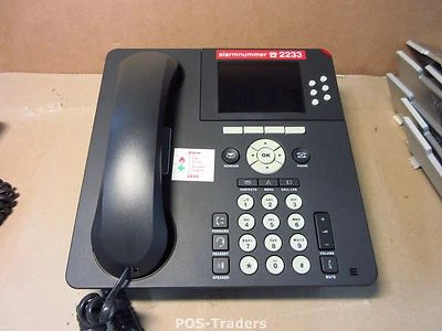 AVAYA 9640 IP VOIP Telefone Digital LCD Telephone black Schwarz INCL HANDSET - Bild 1 von 3