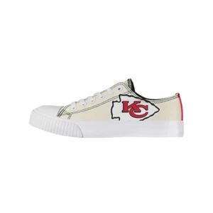 Kansas City Chiefs FOCO cremefarbene Damen-Halbschuhe aus Canvas Größe 7 - Bild 1 von 3