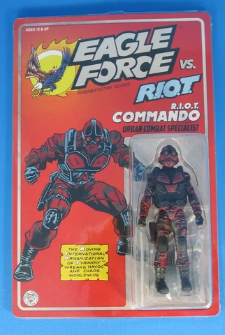 Eagle Force RIOT Commando 4" Action Figure Urban Combat 2022 MOC GI Joe 1:18 Cover
