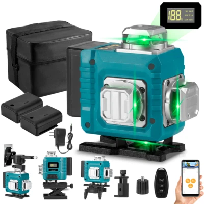 16 Line 4D 360° Laser Level Rotationslaser Selbstnivellierender Baulaser Strahl - Bild 1 von 4
