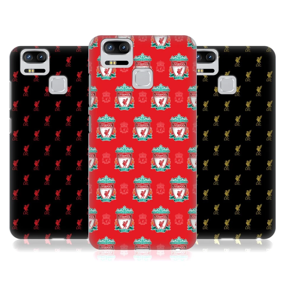 LIVERPOOL FC LFC CREST & LIVER BIRD PATTERNS BACK CASE FOR ASUS ZENFONE PHONES - Image 1 of 4