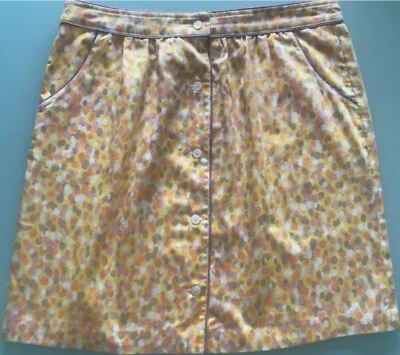 BROOKS BROTHERS Designer Purple/ Yellow Skirt 12 $50 BNWT - Image 1 of 3