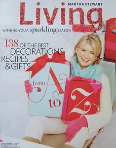 12/09 MARTHA STEWART Christmas Make Topiaries Ornaments Peppermint House Recipes - Picture 1 of 8