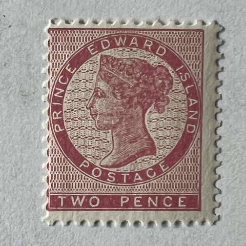 1862 PRINCE EDWARD ISLAND MINT MNH OG 2D STAMP DEEP ROSE RED QUEEN VICTORIA Cover
