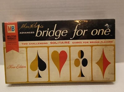 Vintage 1967 Milton Bradley Advanced Bridge For One Solitaire Game Fine Edition - Image 1 of 4