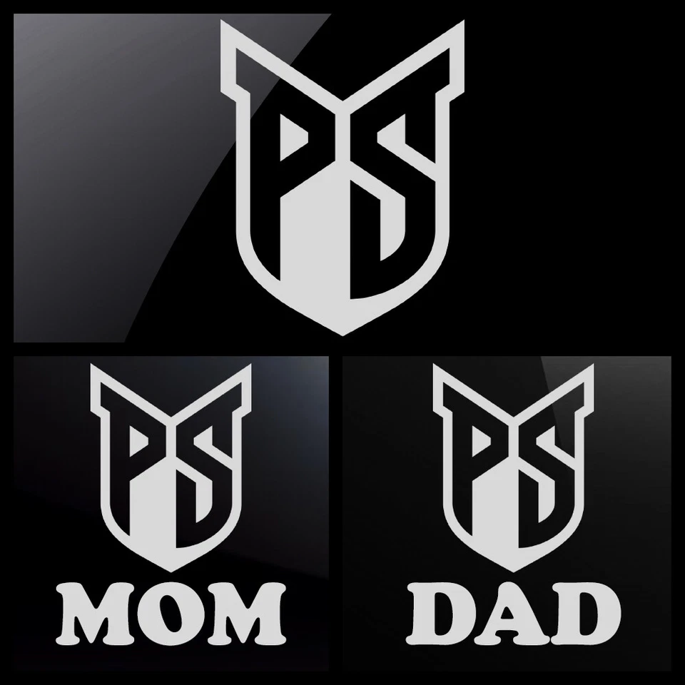 Portland State Vikings White or Matte Silver Decal with MOM or DAD or Logo Only - Image 1 of 1