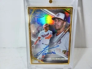 2021 Topps Gold Label LUIS GARCIA #FA-LG Rookie RC Gold Frame Auto Nationals - Picture 1 of 6