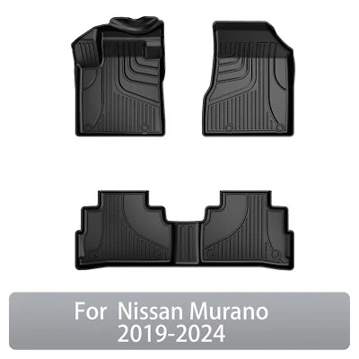 Car Floor Mats Liners For Nissan Murano 2019-2024 All Weather TPE Rubber Carpet Foto 1 de 4