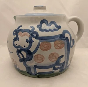 M. A. Hadley Cow & Pig Pouring Bean Pot Soup Tureen w/Handle & Lid "The End" - Picture 1 of 9