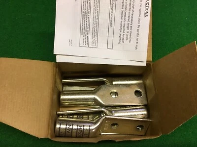 (6) Thomas & Betts 54876BE 2 hole 500KCMIL copper lug 1/2” hole New! - Image 1 of 4