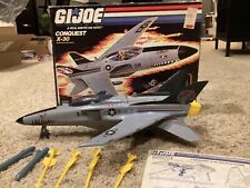 GI Joe 1986 Conquest X-30 Complete W Box  Blue Prints And Pilot