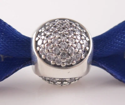 Glänzend Topfen Authentisch Pandora Silber 925 / Klar Zirkonia Charm / Perlen - Bild 1 von 3