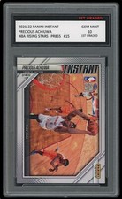 PRECIOUS ACHIUWA 2021-22 PANINI INSTANT RISING STARS 1ST GRADED 10 CARD #15