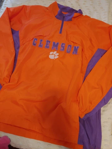 Cadre Clemson Tigers Full Zip Jacket Mens XL  Long Sleeve Windbreaker READ Cover