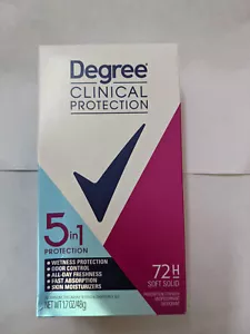 3 PACK Degree Women 5 in 1 Clinical MotionSense Antiperspirant Deodorant Cream - Picture 1 of 1