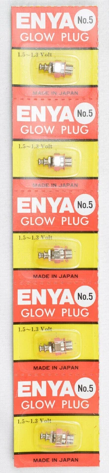 Enya #5 Medium Heat Nitro Glow Plug - 5 Pack - Image 1 of 1