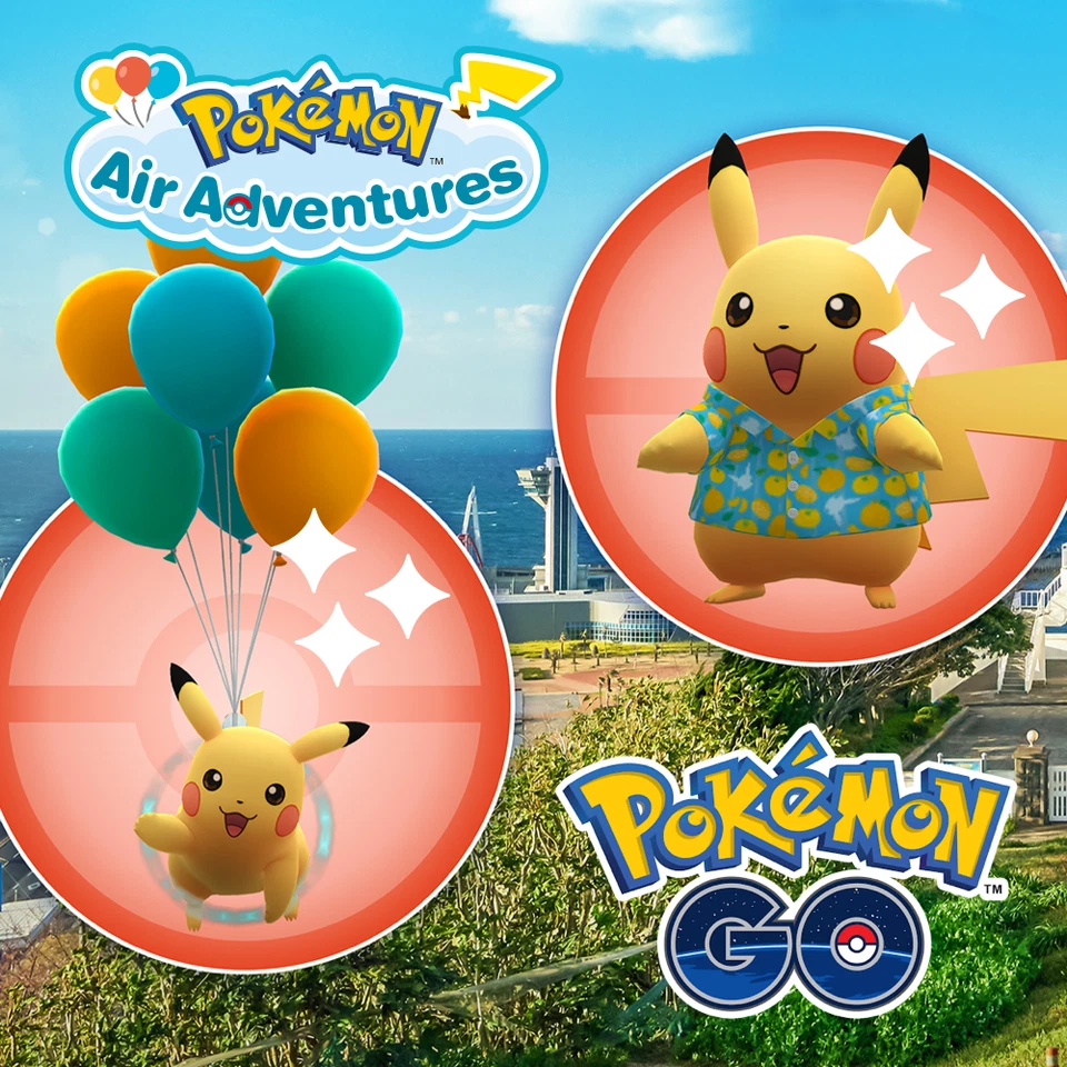 ✨Shiny Pikachu (Korea Jeju Island Balloons & Shirts) (#025) - Pokémon GO✨ - Image 1 of 1