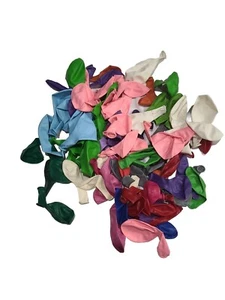 80 Count Assorted Colors 12" & 9" Balloons - Picture 1 of 4