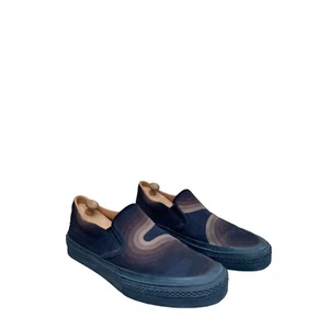 Dries Van Noten X Verner Panton SS 2019 Navy Brown Wave Slip on Shoes Size 42,5 - Picture 1 of 6