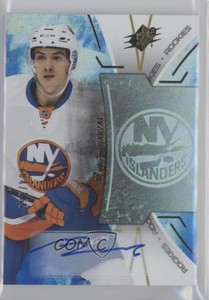 2016-17 SPx Rookies Blue Auto /165 Mathew Barzal #R-MB Rookie Auto RC