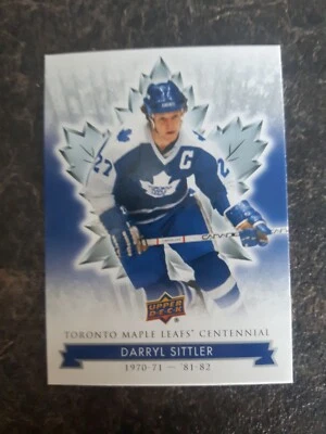 2017 Upper Deck Toronto Maple Leafs Centennial Darryl Sittler Card# 50 - Image 1 of 2