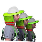 3-pak - Twardy kapelusz Osłona przeciwsłoneczna | Osłona przeciwsłoneczna z pełnym rondem Neonowa zieleń