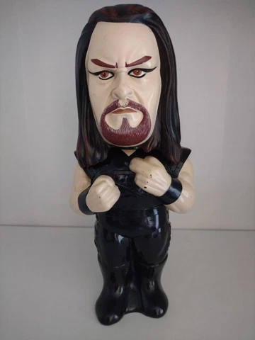 Vintage The UNDERTAKER 3D Big Sipper WWF Attitude 2001 Water Bottle Cover
