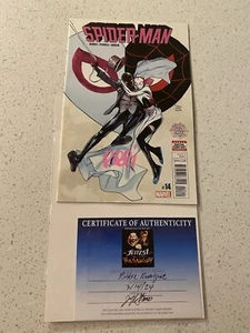 2017 Spider Man signiert Robbi Rodriguez Marvel Comic Gwen 14 sitzend in einem Baum 5 - Bild 1 von 16