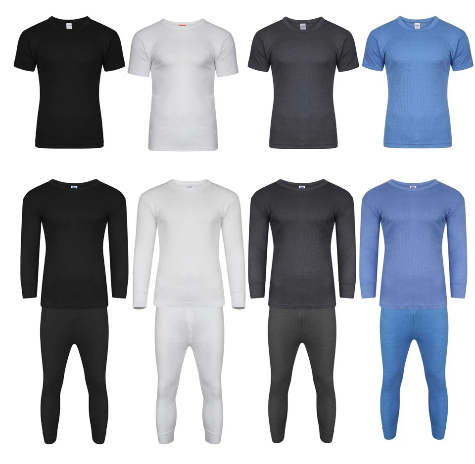 Mens Thermal Long Johns Short Sleeve T-Shirts Winter Warm Thermal Underwear - Image 1 of 1
