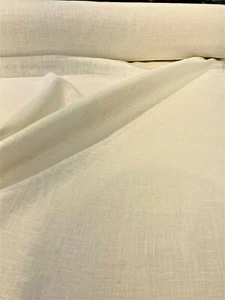 Ivory Linen Ramie Drapery Upholstery Fabric By The Yard - Picture 1 of 10