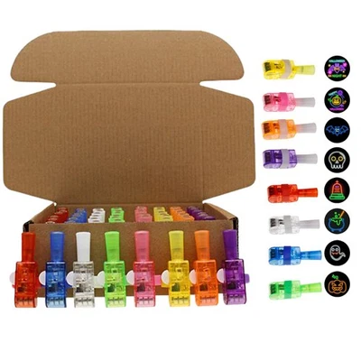 Halloween Luces de Dedo Linternas Niños Anillos 48 Piezas Proyector Lámpara Terror  Foto 1 de 4