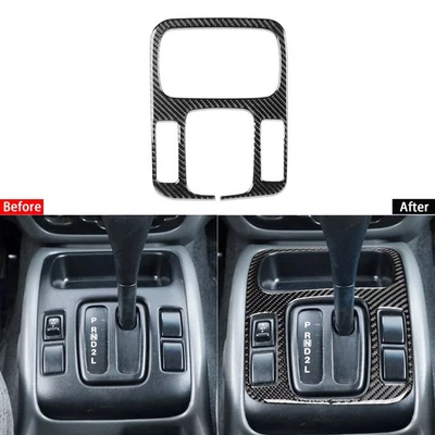 Carbon Fiber Gear Panel Cover Trim For Suzuki Grand Vitara Tracker 1999-2004 - Imagem 1 de 4