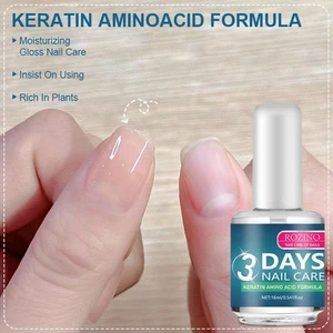 ROZINO 3 Días Cuidado de Uñas - Fórmula de Queratina Aminoácidos Uñas Superior Y6H0 - Imagen 1 de 6