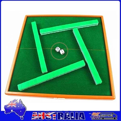 Travel Mahjong Set with Foldable Table Compact Mah Jong Game for Kids & Adults Foto 1 de 4