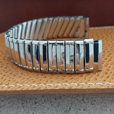 5/8" Micro-Flex 50s Stainless Steel Scissor-Expansion nos Vintage Watch Band - Image 1 of 4