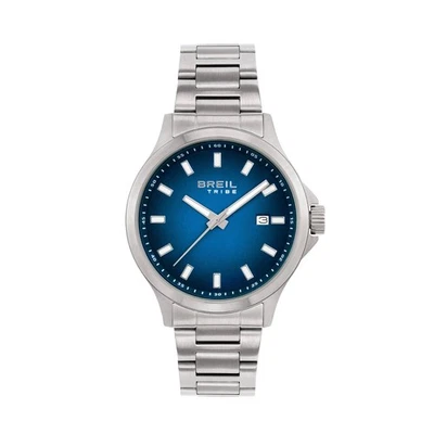 Orologio Breil Tribe Kai EW0780 Uomo Acciaio Blu Watch 41mm Data Nuovo - Immagine 1 di 4