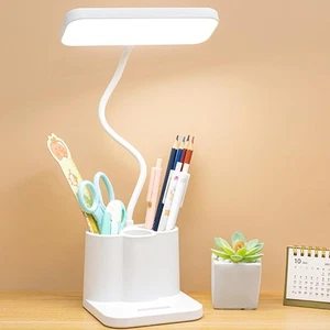 Lampada da scrivania a led, Lampada da scrivania ricaricabile con portapenne - Foto 1 di 9