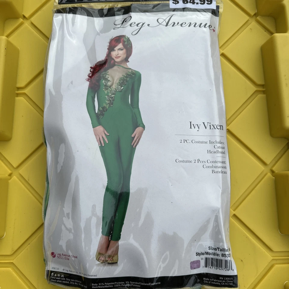 Disfraz de Halloween Leg Avenue Poison Ivy Vixen Batman Adulto Mediano Mujer Villano Foto 1 de 4