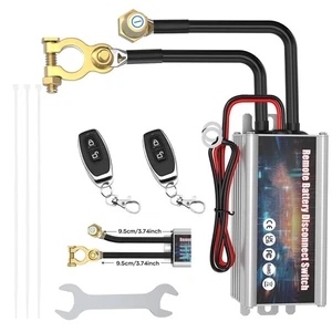 Car Battery Disconnect Cut Off Isolator Master Switch +2 Wireless Remote Control - Picture 1 of 10