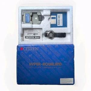 Hyper Aqualand  Citizen W/Communication Unit MA9004-05E Vintage Diver Box & Case - Bild 1 von 24