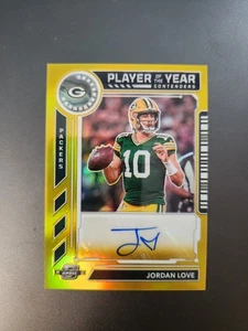 2024 Contenders Optic Gold Auto Poty Jordan Love #poty-Jle Ser#4/10 - Imagen 1 de 6