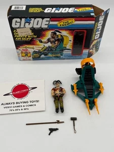 1987 Air Skiff & Zanzibar Complete w/ Box GI Joe Vehicle Figure - Picture 1 of 3