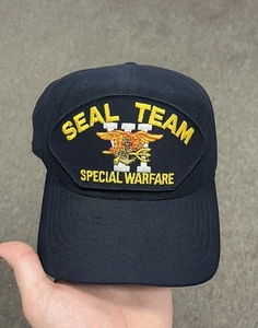 Vintage US Navy Seal Team VI 6 Special Warfare USA Snap Back Trucker Hat Cap USN - Picture 1 of 9