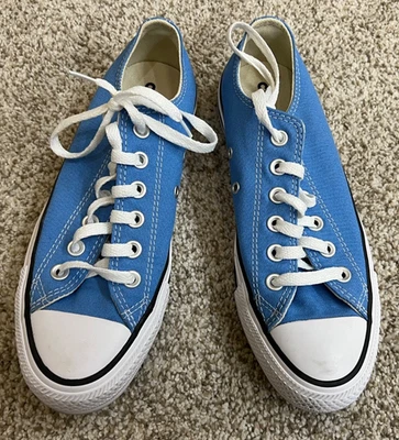 CONVERSE Women’s Size 7.5 All Star Chuck Taylor Blue Shoes Sneakers Used - Image 1 of 4