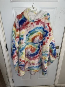 Handmade Tie Dye Hoodie Sweatshirt Mens Size 6X Unisex Pullover Hand Painted - Picture 1 of 6