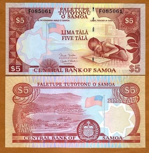 Westsamoa, 5 Tala, ND (2005) P-33 (33b), UNC - Bild 1 von 1