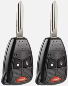 2 - Remote Key Replacement 3 Button Remote Heads For Select Chrysler Dodge Jeep - Picture 1 of 3