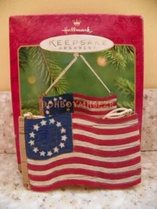 Hallmark 2001 America for Me Flag Christmas Ornament - Picture 1 of 2