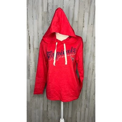 Новый с Ярлыками NHL женщин Washington Capitals красный пуловер толстовка с капюшоном размер маленький - Изображение 1 из 3